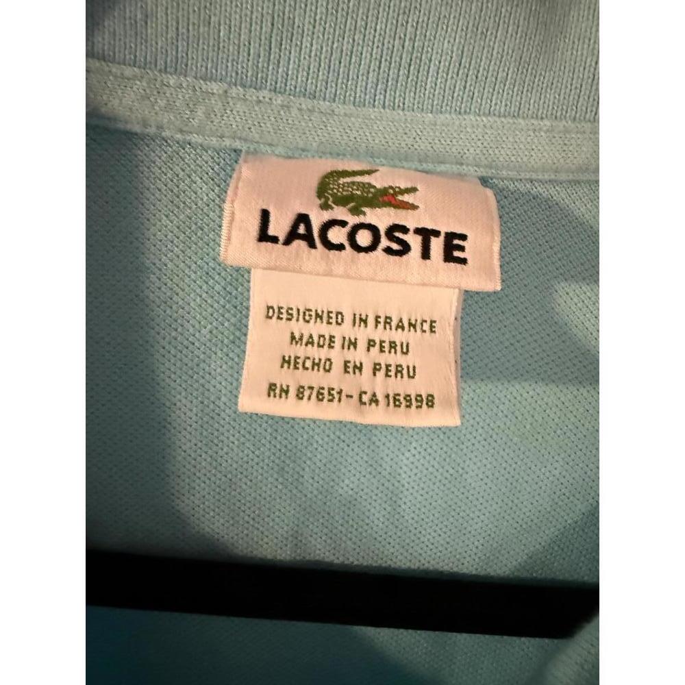Classic Lacoste Men's Short Sleeve Polo - Light Blue - Made in Peru - Picture 2 of 8